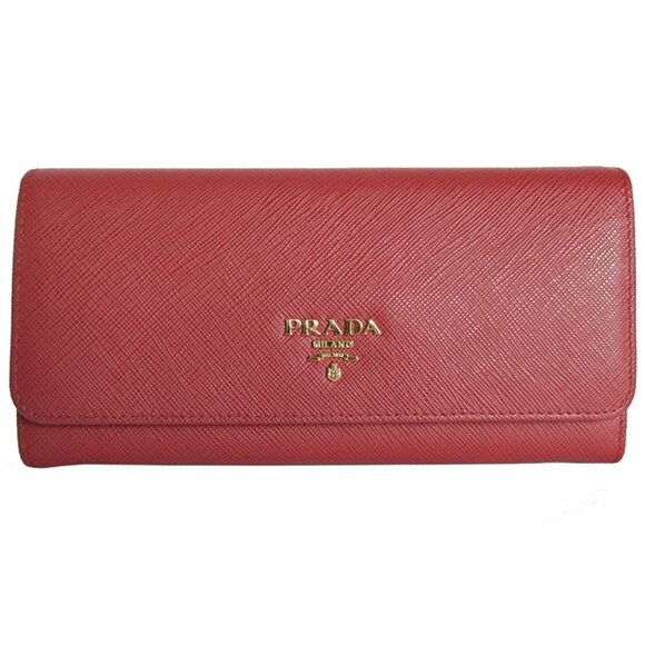 PRADA Red Leather Wallet - Picture 1 of 5
